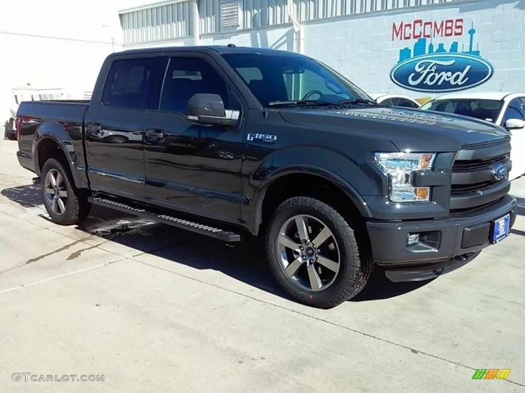 2016 F150 Lariat SuperCrew 4x4 - Lithium Gray / Black photo #1