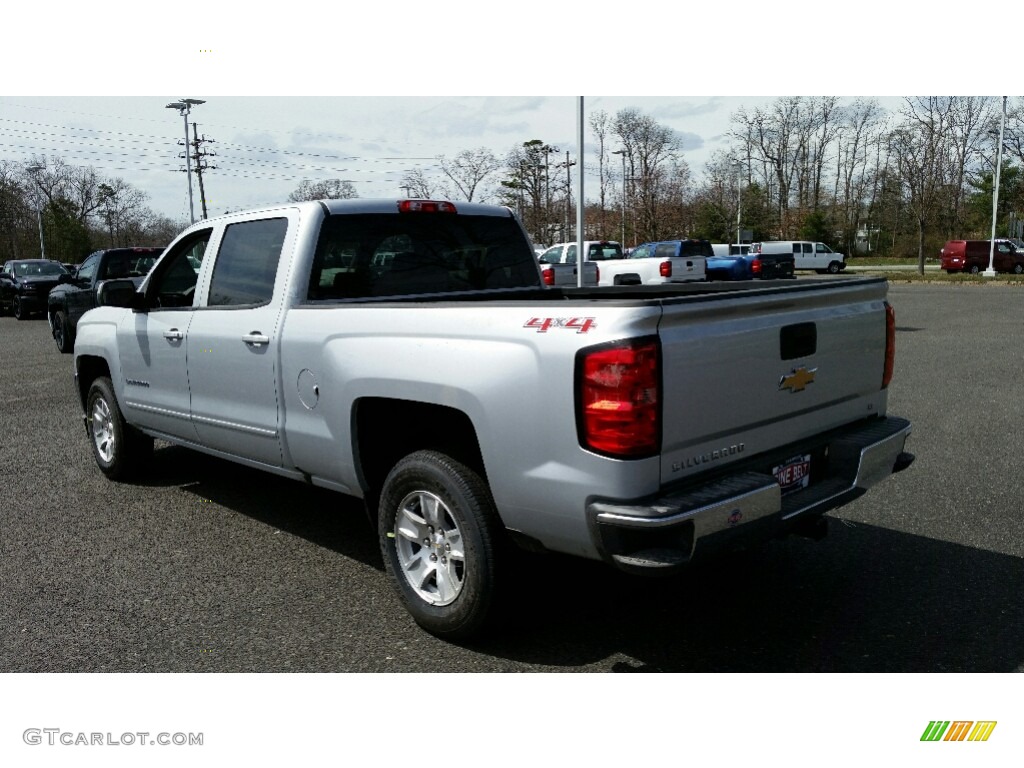 2016 Silverado 1500 LT Crew Cab 4x4 - Silver Ice Metallic / Jet Black photo #4