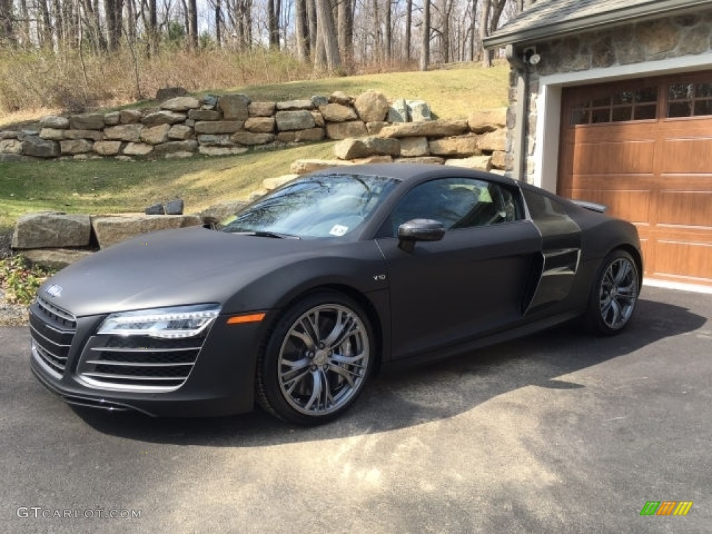 2015 R8 V10 Plus - Mythos Black Metallic / Black photo #4