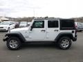 2016 Bright White Jeep Wrangler Unlimited Sport 4x4  photo #3