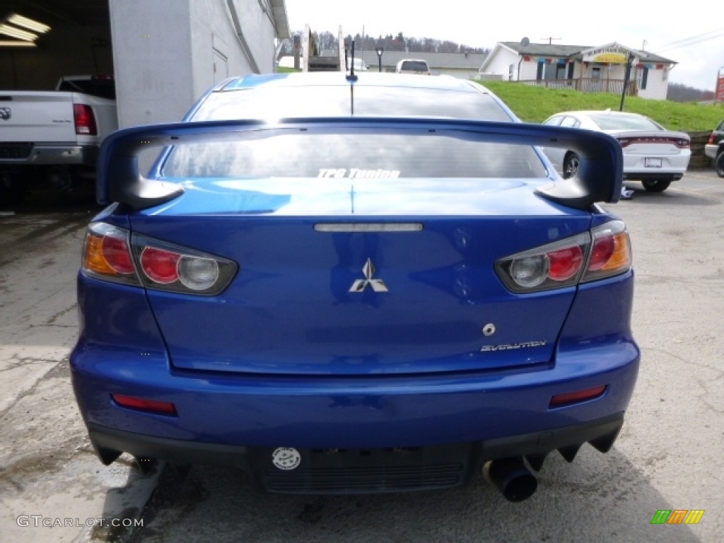 2012 Lancer Evolution GSR - Octane Blue / Black Recaro photo #5