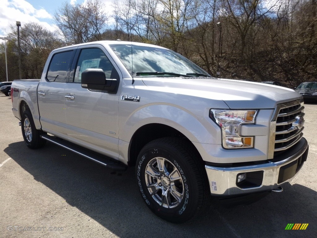 2016 F150 XLT SuperCrew 4x4 - Ingot Silver / Medium Earth Gray photo #9