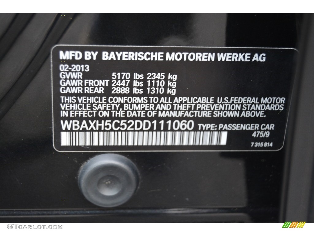 2013 5 Series 528i xDrive Sedan - Black Sapphire Metallic / Cinnamon Brown photo #33