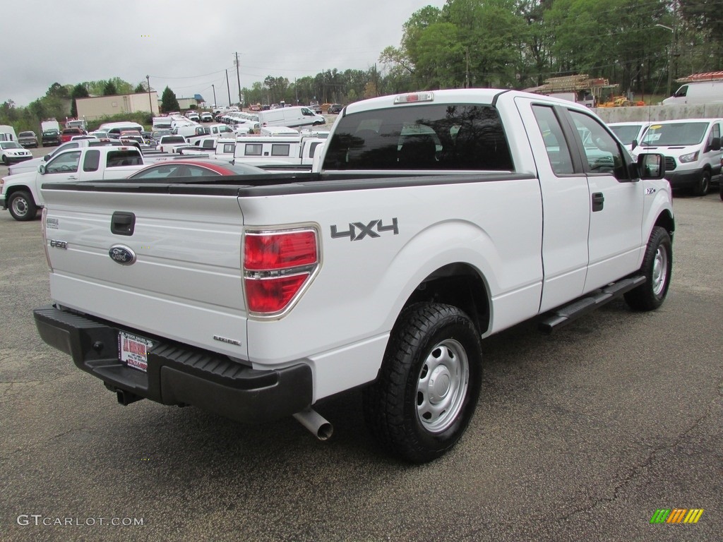 2011 F150 XL SuperCab 4x4 - Oxford White / Steel Gray photo #5