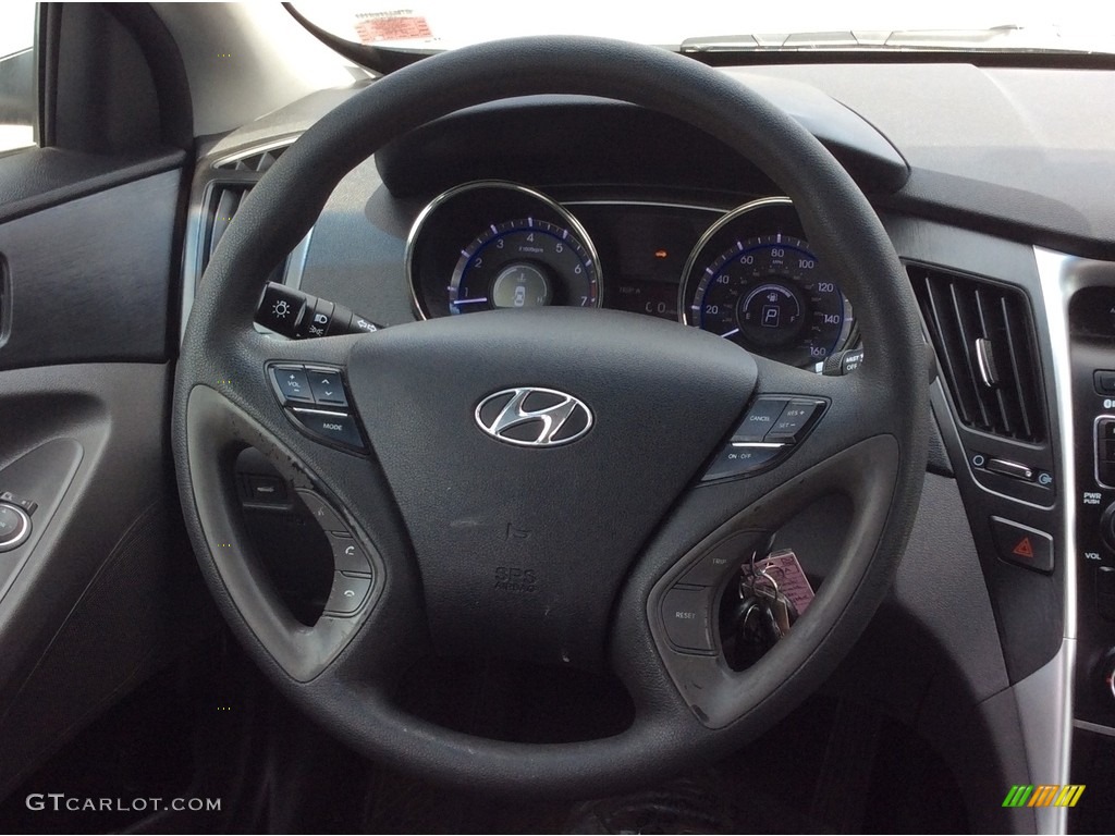 2011 Sonata GLS - Iridescent Silver Blue Metallic / Gray photo #16