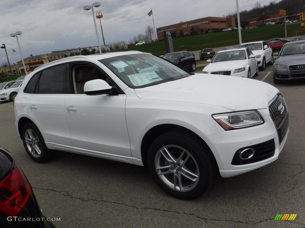 2016 Q5 2.0 TFSI Premium quattro - Ibis White / Pistachio Beige photo #8