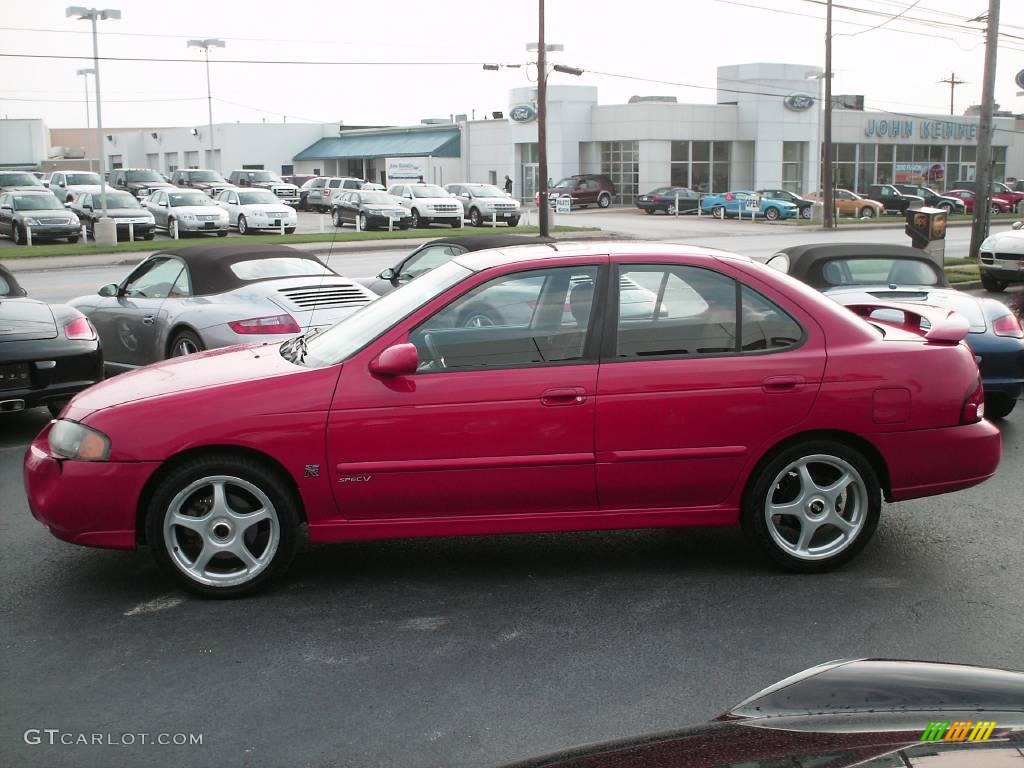 2002 Sentra SE-R - Aztec Red / Lava photo #2