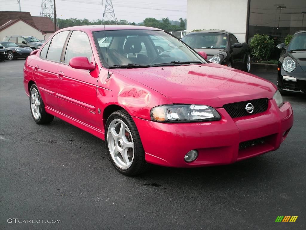2002 Sentra SE-R - Aztec Red / Lava photo #3