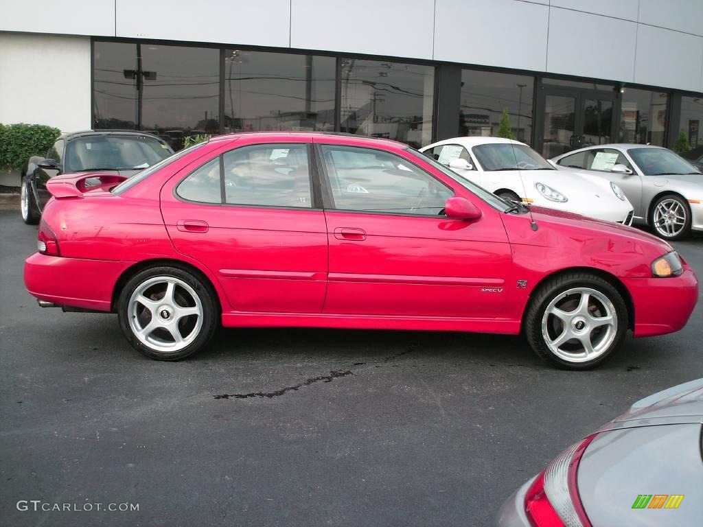 2002 Sentra SE-R - Aztec Red / Lava photo #4