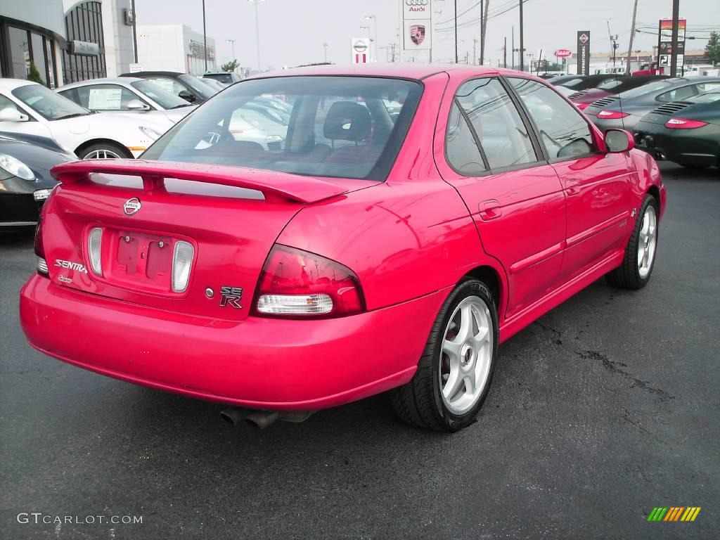 2002 Sentra SE-R - Aztec Red / Lava photo #8