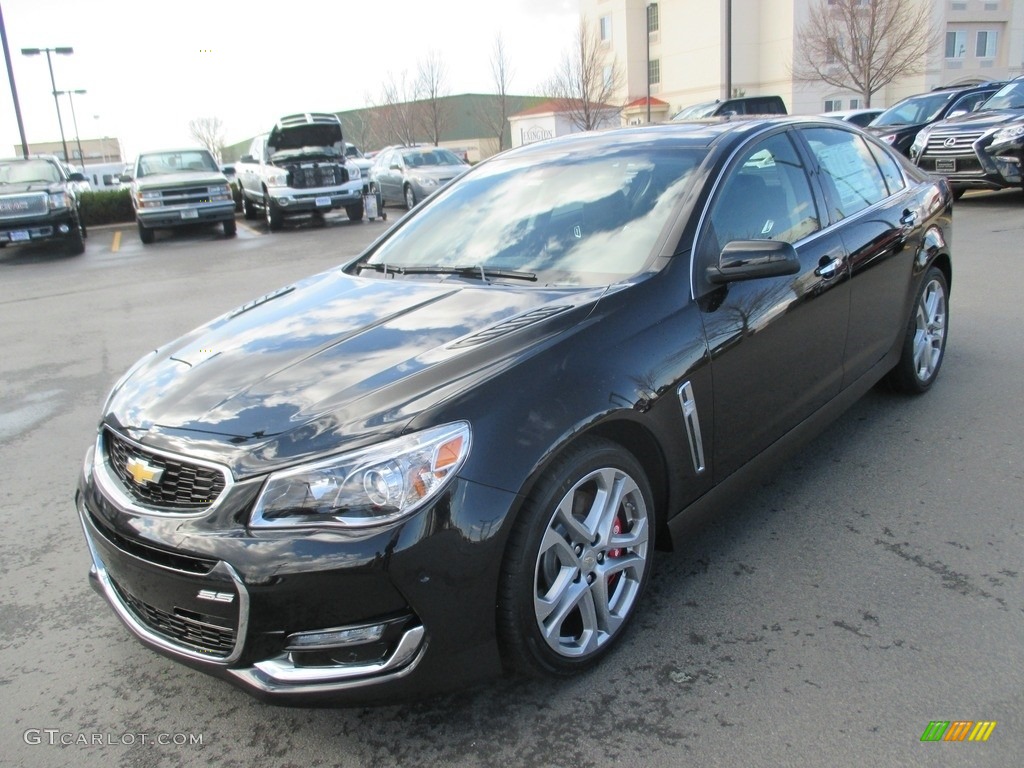 2016 SS Sedan - Phantom Black Metallic / Jet Black photo #2