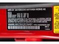 B83: Blazing Red Metallic 2016 Mini Clubman Cooper Color Code