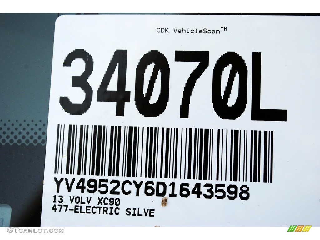 2013 XC90 3.2 - Electric Silver Metallic / Beige photo #20