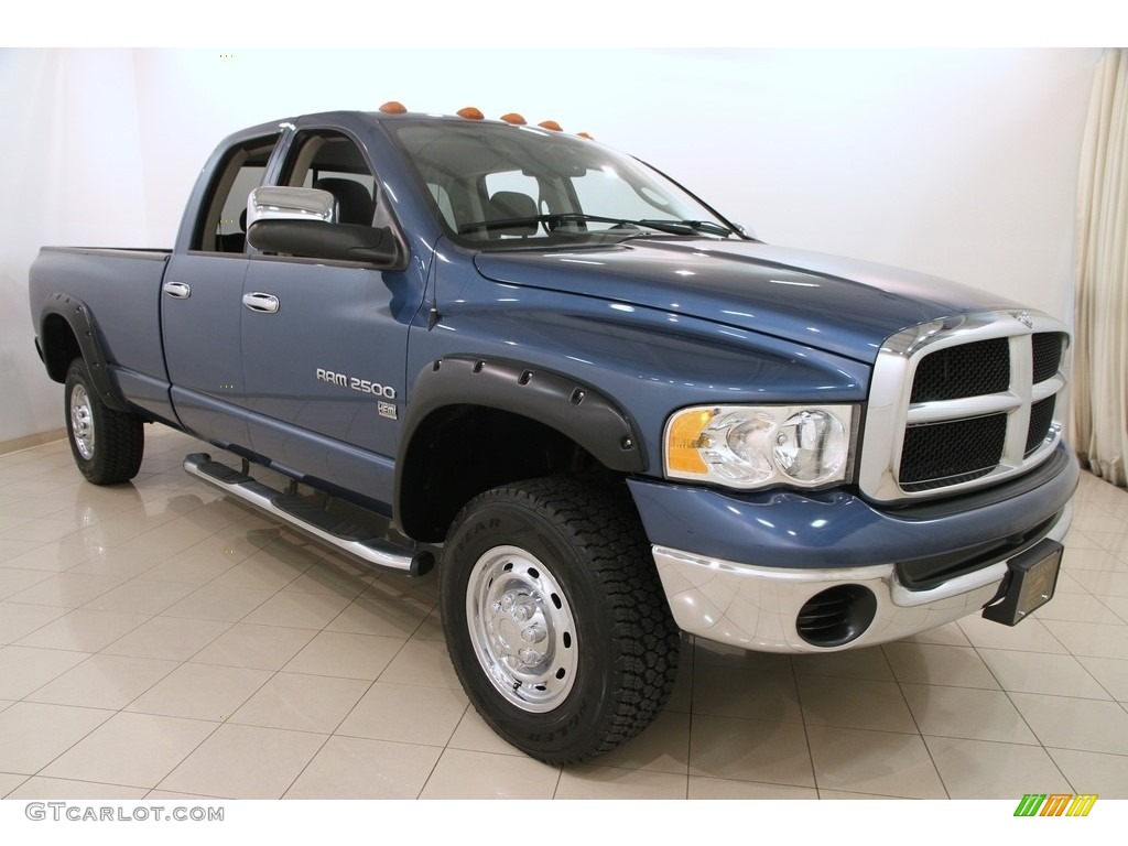 Atlantic Blue Pearl 2004 Dodge Ram 2500 ST Quad Cab 4x4 Exterior Photo #112007979