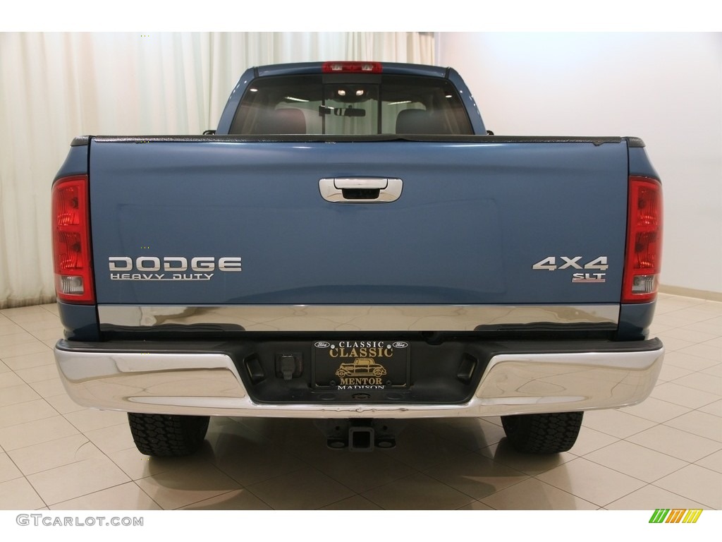 2004 Ram 2500 ST Quad Cab 4x4 - Atlantic Blue Pearl / Dark Slate Gray photo #13
