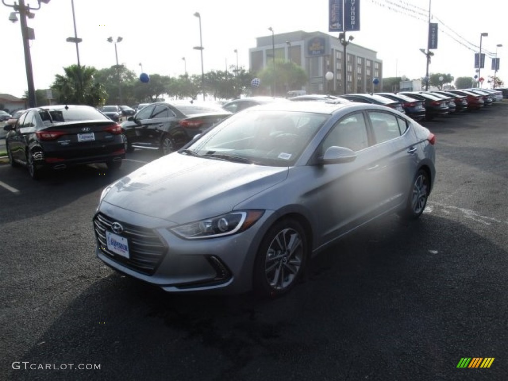 2017 Elantra Limited - Gray / Black photo #3