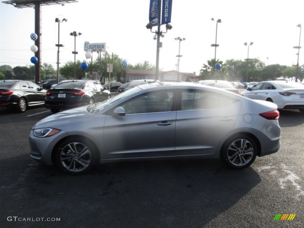 2017 Elantra Limited - Gray / Black photo #4