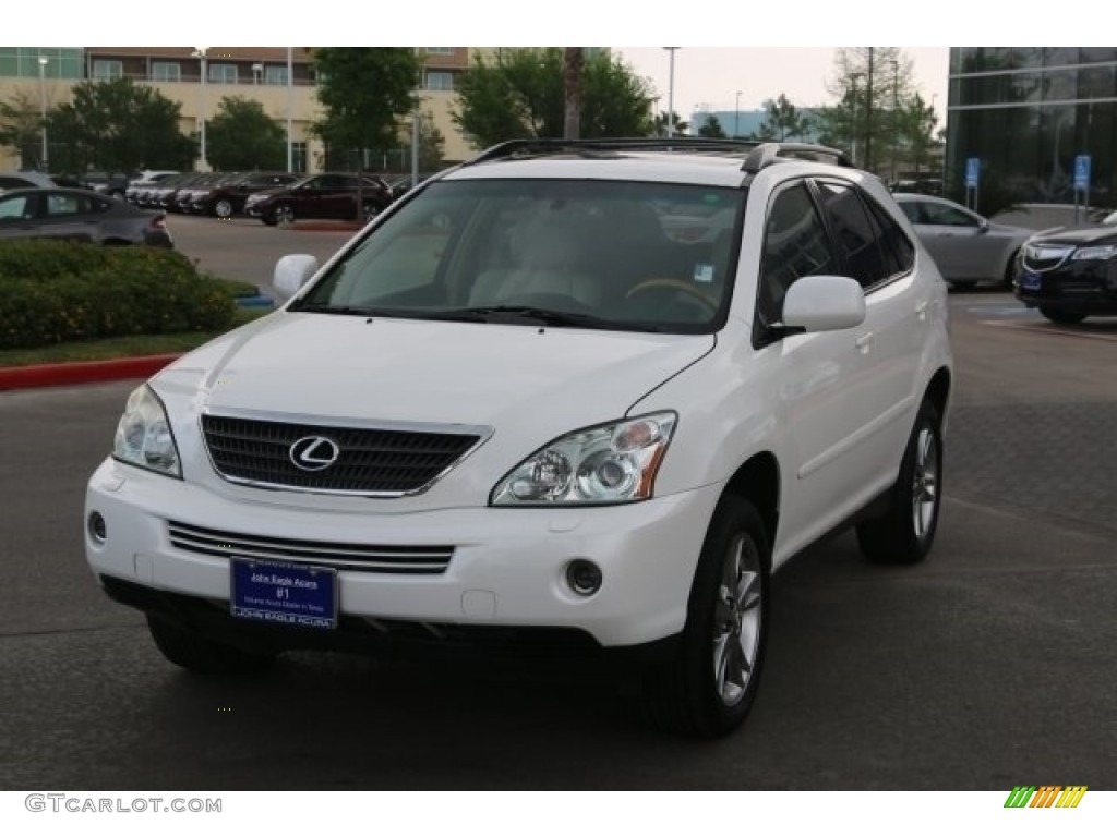 2006 RX 400h Hybrid - Crystal White Pearl / Light Gray photo #2
