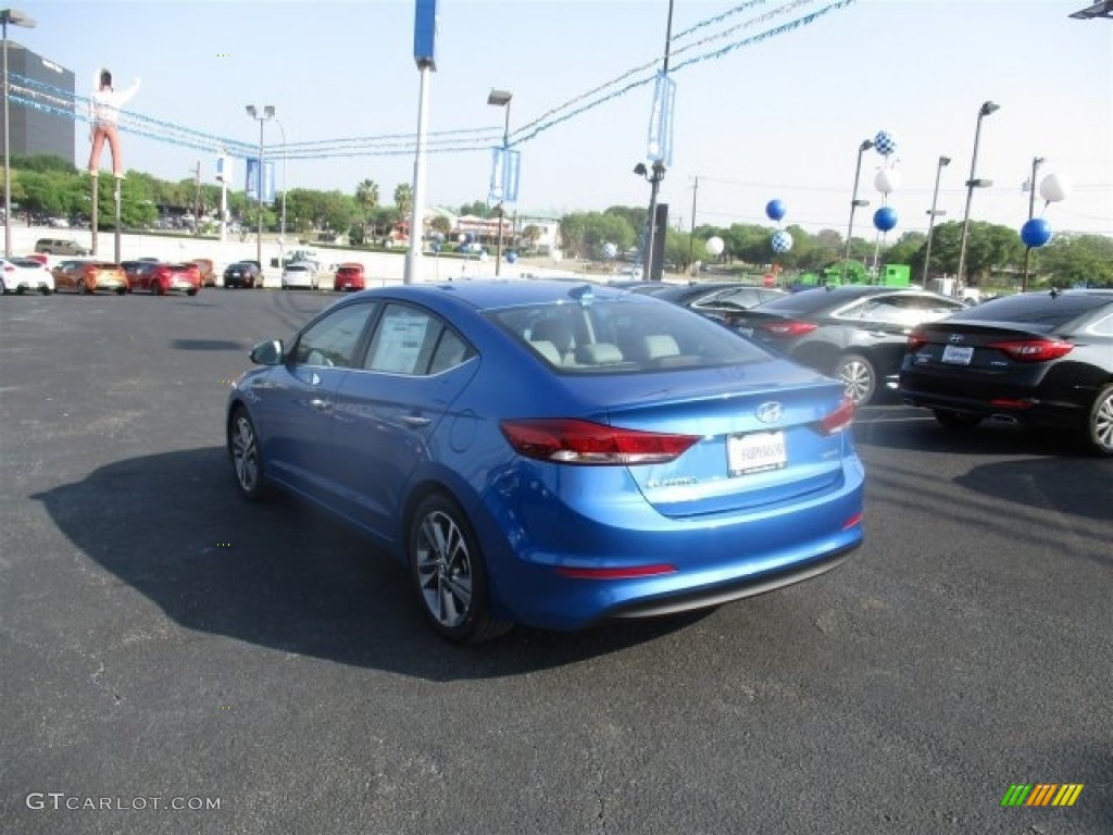 2017 Elantra Limited - Electric Blue / Gray photo #4