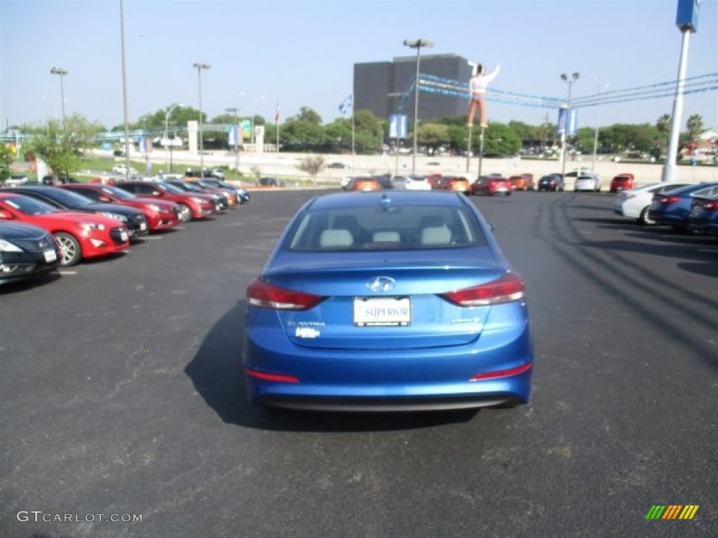 2017 Elantra Limited - Electric Blue / Gray photo #5