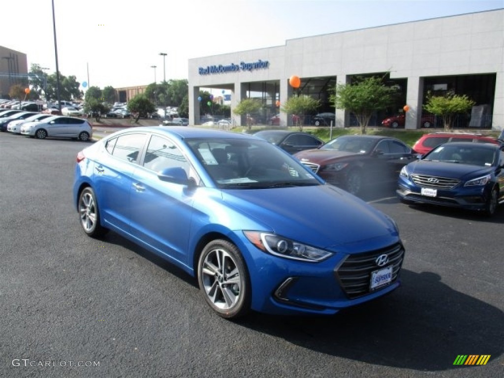 2017 Elantra Limited - Electric Blue / Gray photo #1