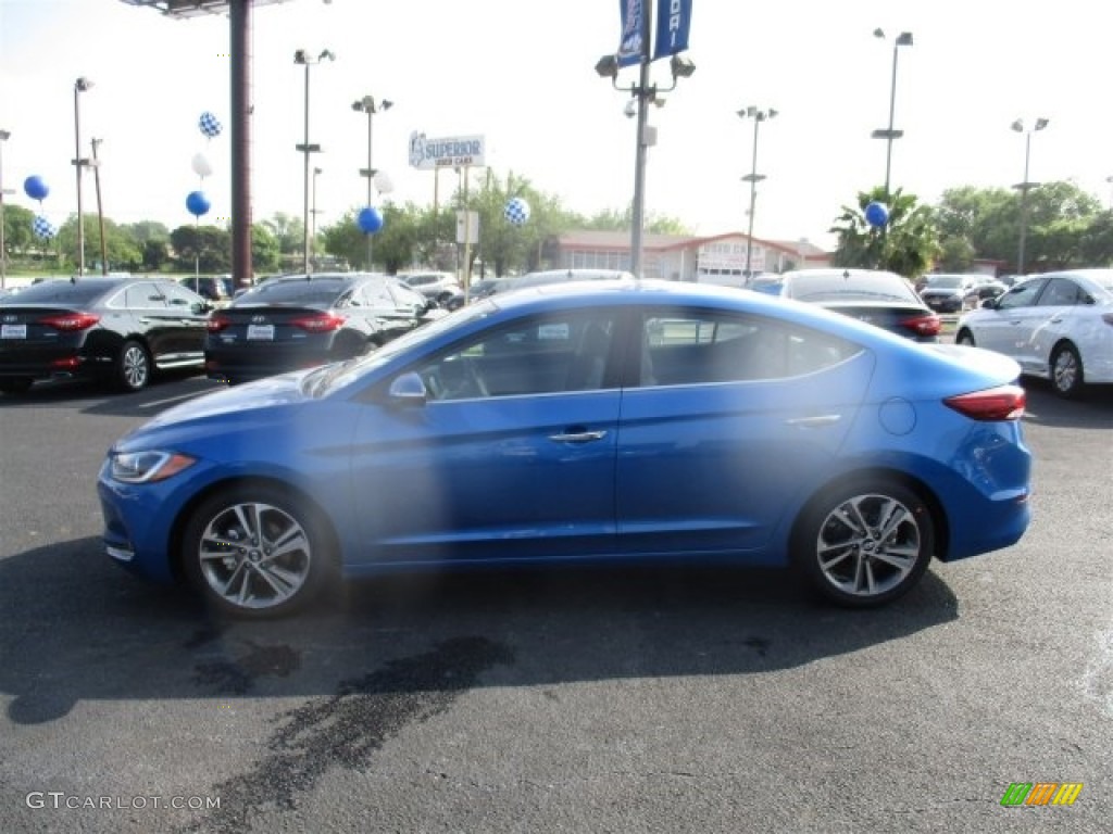 2017 Elantra Limited - Electric Blue / Gray photo #4
