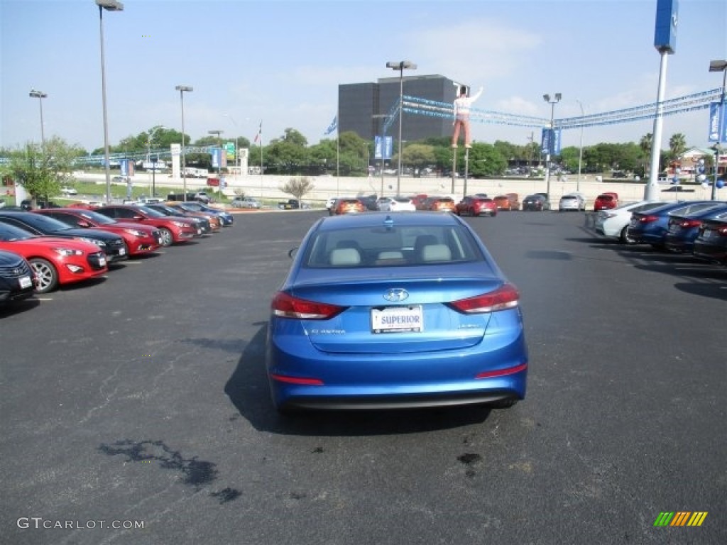 2017 Elantra Limited - Electric Blue / Gray photo #6