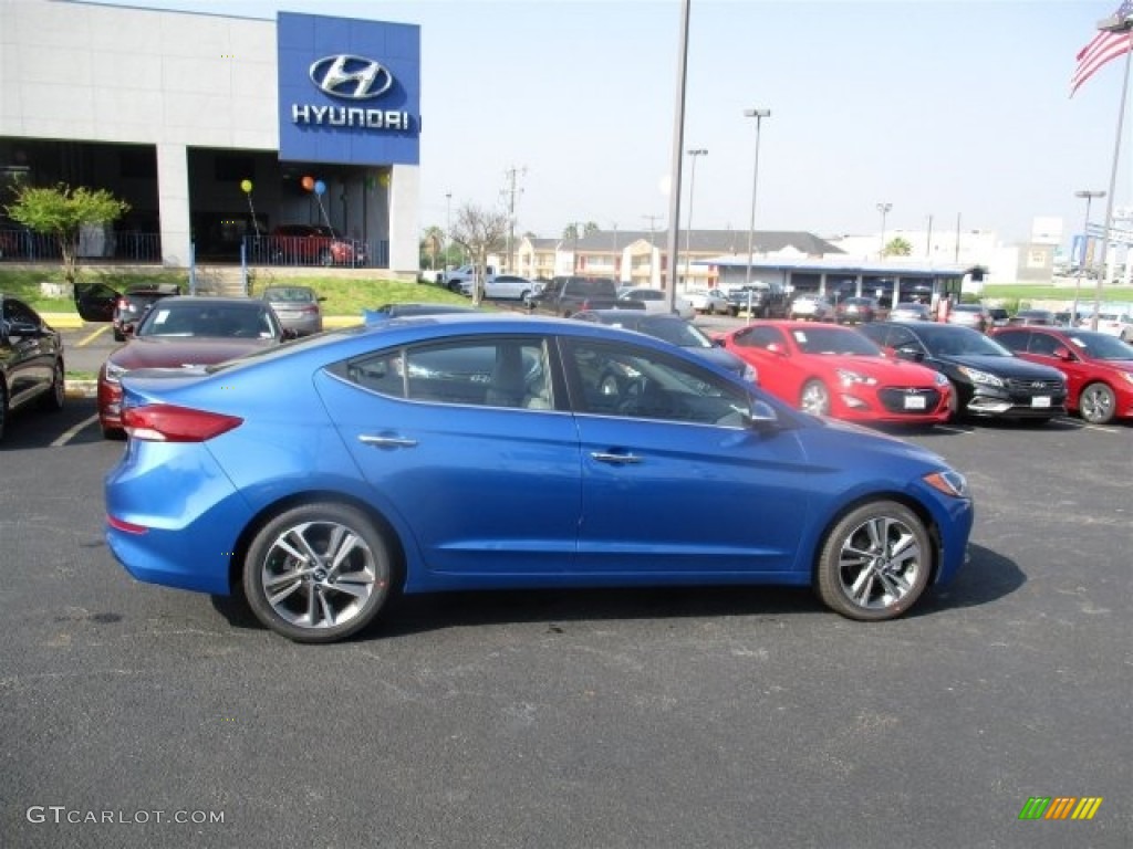 2017 Elantra Limited - Electric Blue / Gray photo #8