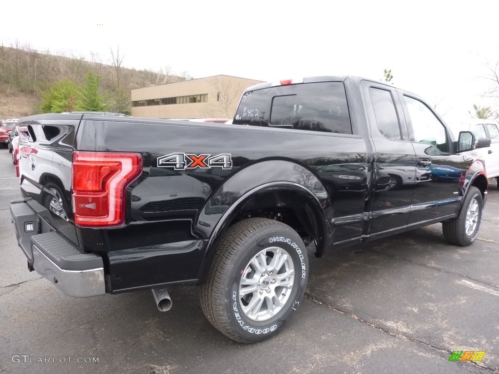 2016 F150 Lariat SuperCab 4x4 - Shadow Black / Black photo #2