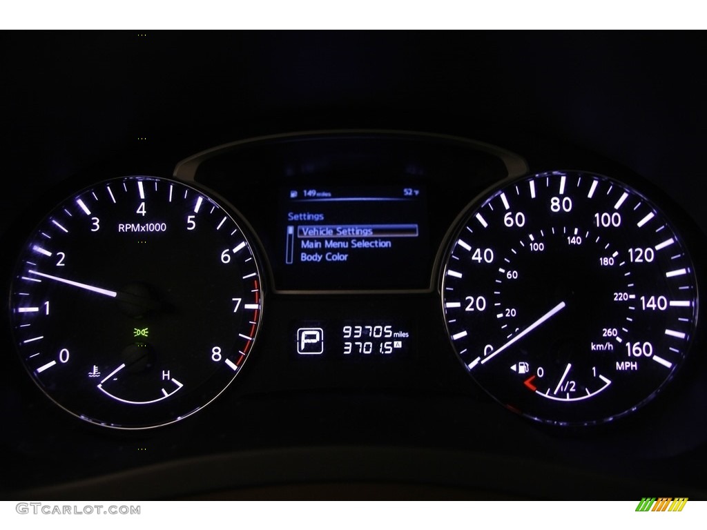 2014 Altima 2.5 S - Super Black / Beige photo #7