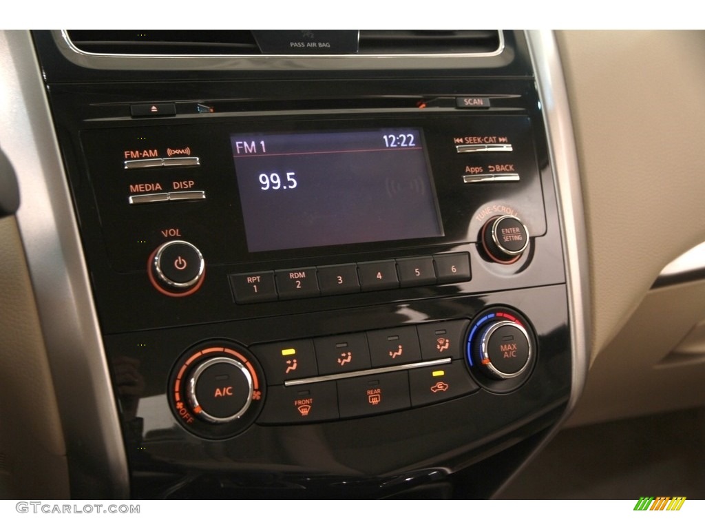 2014 Altima 2.5 S - Super Black / Beige photo #8