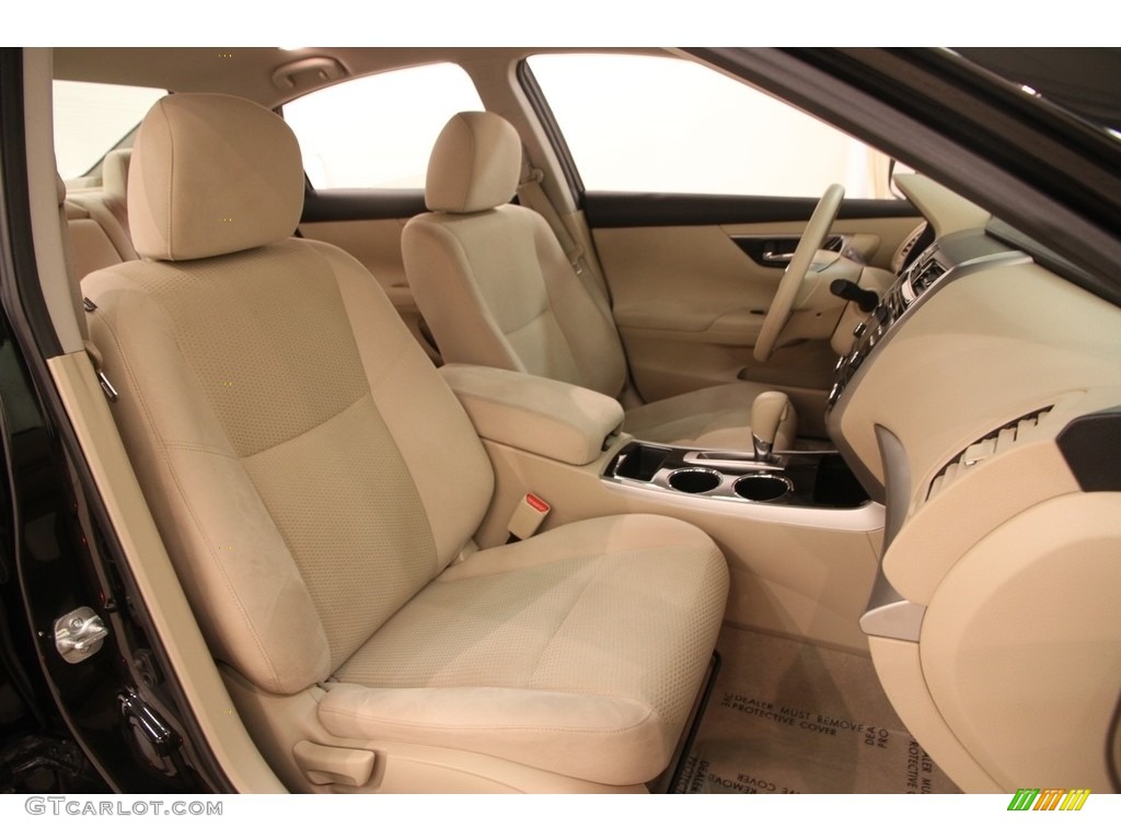 2014 Altima 2.5 S - Super Black / Beige photo #10
