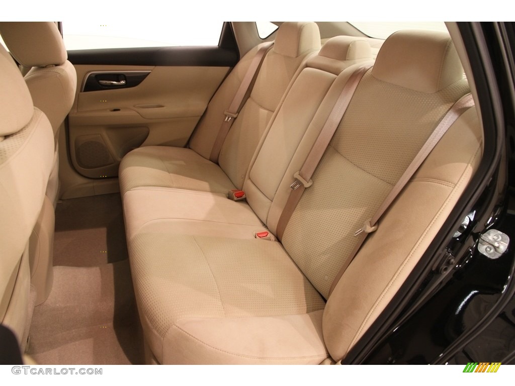 2014 Altima 2.5 S - Super Black / Beige photo #11