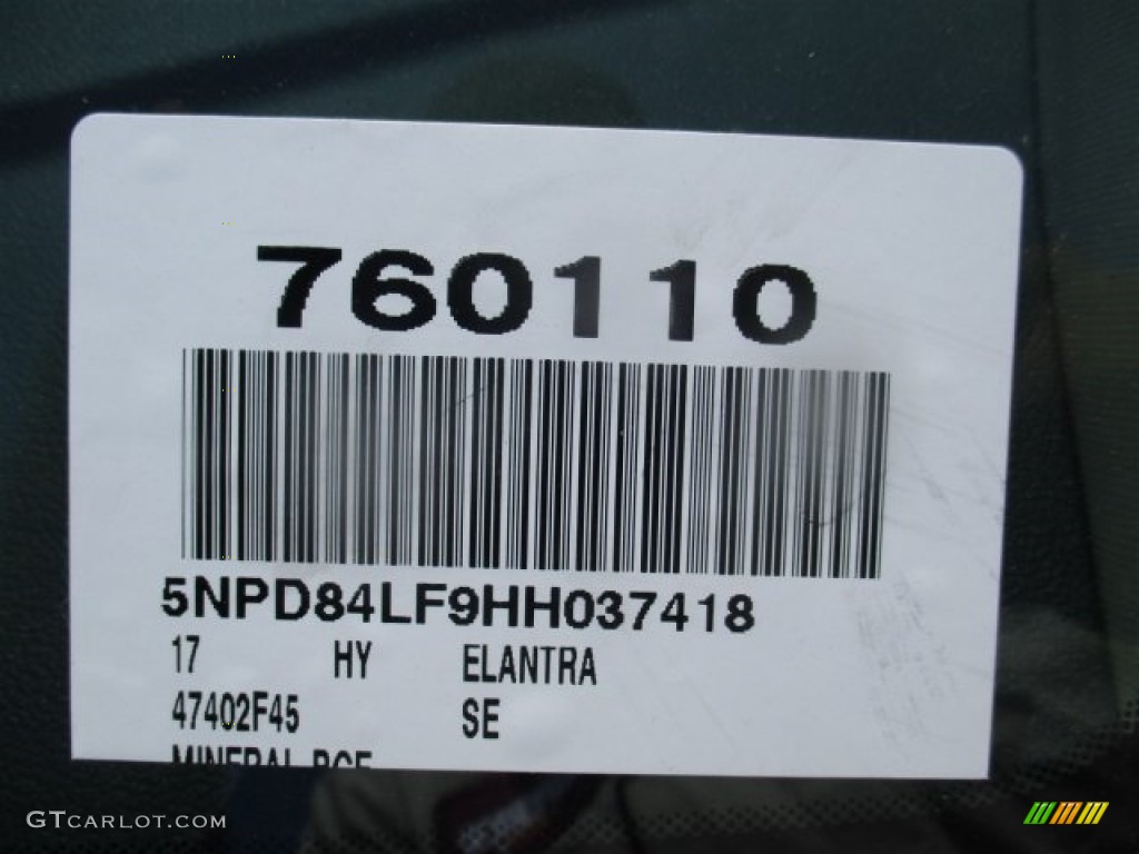 2017 Elantra SE - Beige / Beige photo #21