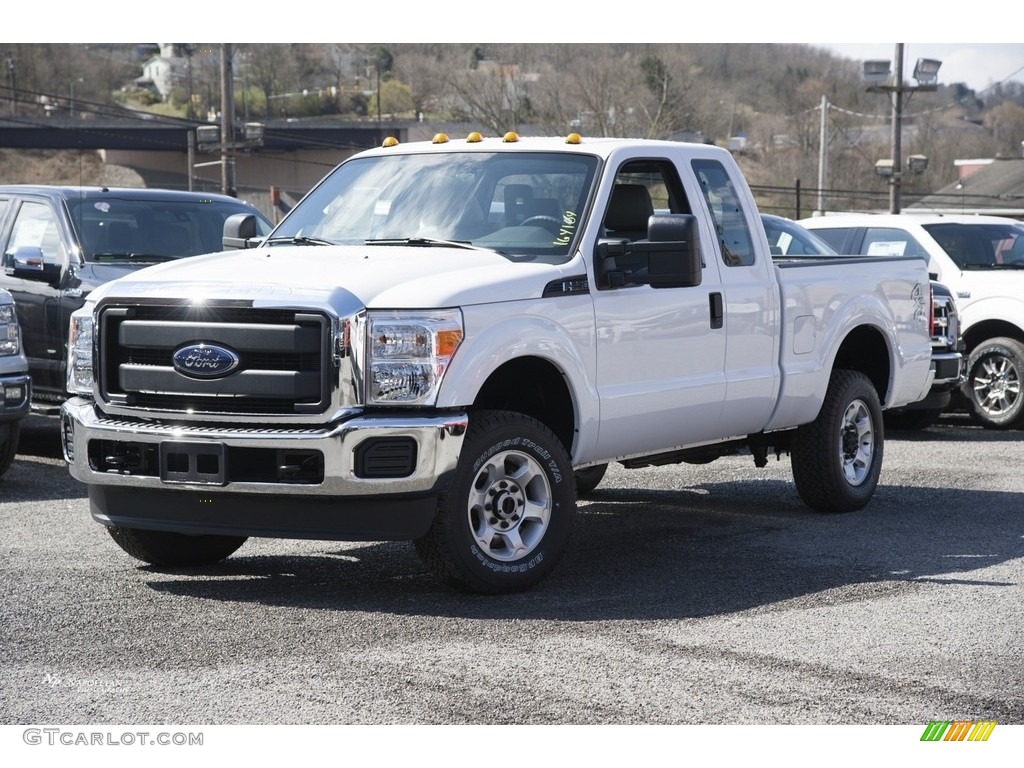 2016 F250 Super Duty XL Super Cab 4x4 - Oxford White / Steel photo #1