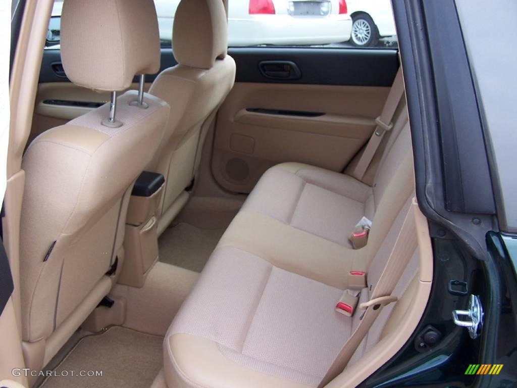 2004 Forester 2.5 X - Woodland Green Pearl / Beige photo #7