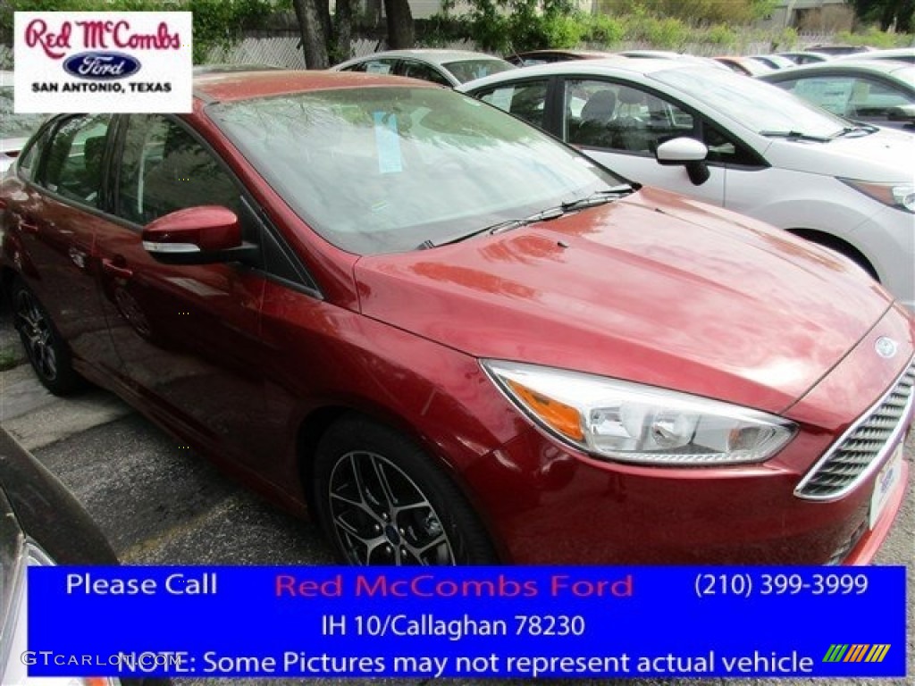 2016 Focus SE Sedan - Ruby Red / Charcoal Black photo #1