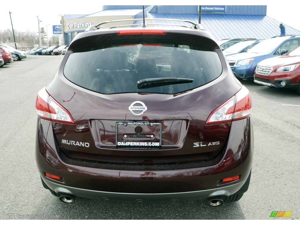 2013 Murano SL AWD - Midnight Garnet / Black photo #7