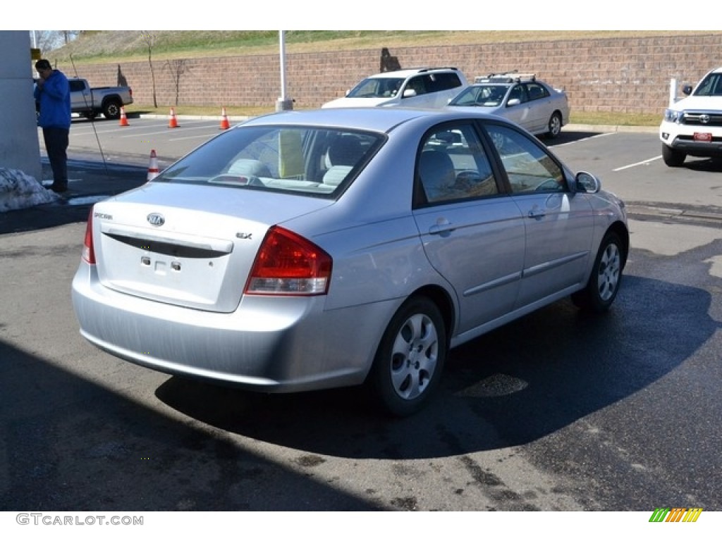 2007 Spectra EX Sedan - Silver / Gray photo #2