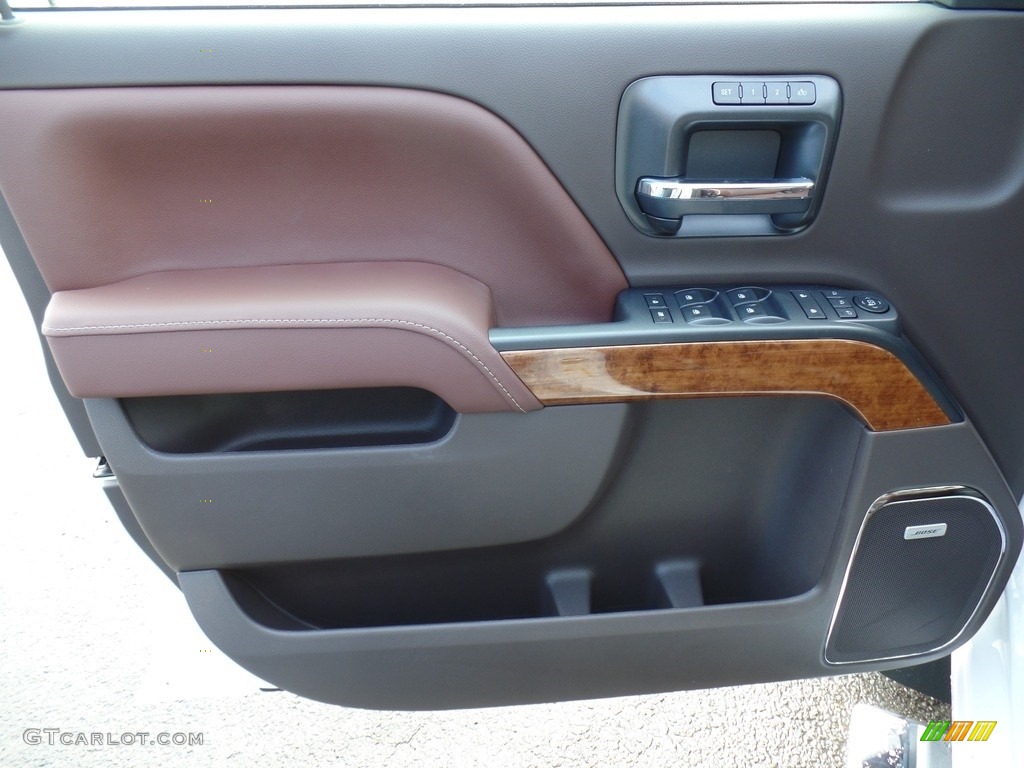 2016 Chevrolet Silverado 1500 High Country Crew Cab 4x4 High Country Saddle Door Panel Photo #112018608