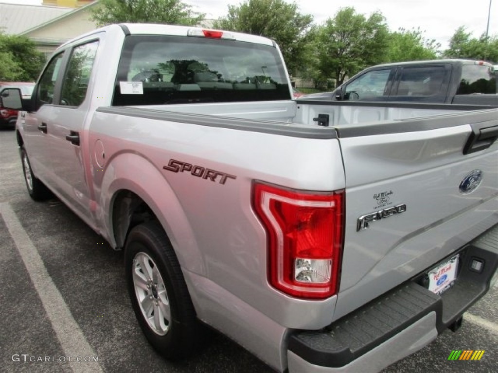 2016 F150 XL SuperCrew - Ingot Silver / Medium Earth Gray photo #6