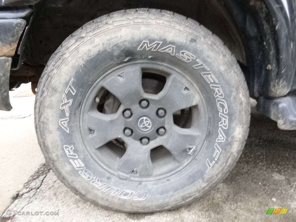 2003 Tacoma V6 Double Cab 4x4 - Black Sand Pearl / Charcoal photo #9