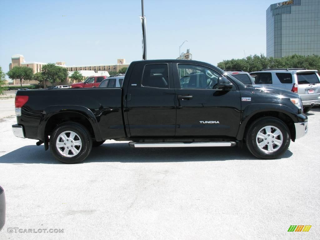 2008 Tundra SR5 Double Cab - Black / Graphite Gray photo #5