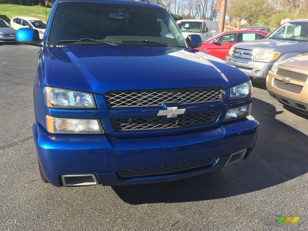 2003 Silverado 1500 SS Extended Cab AWD - Arrival Blue Metallic / Dark Charcoal photo #13