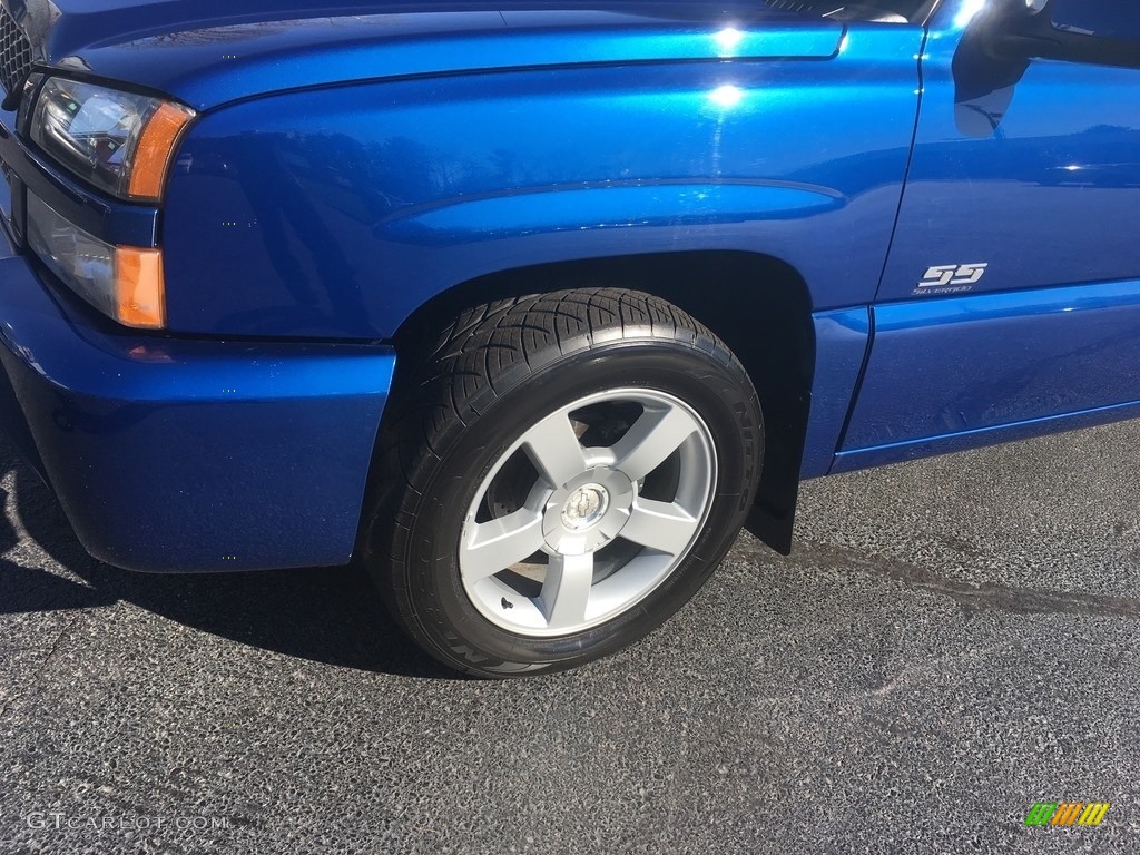 2003 Silverado 1500 SS Extended Cab AWD - Arrival Blue Metallic / Dark Charcoal photo #47