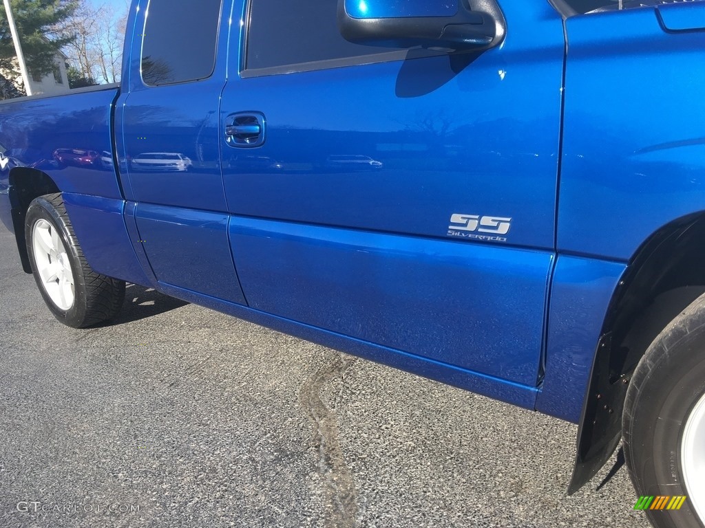 2003 Silverado 1500 SS Extended Cab AWD - Arrival Blue Metallic / Dark Charcoal photo #55