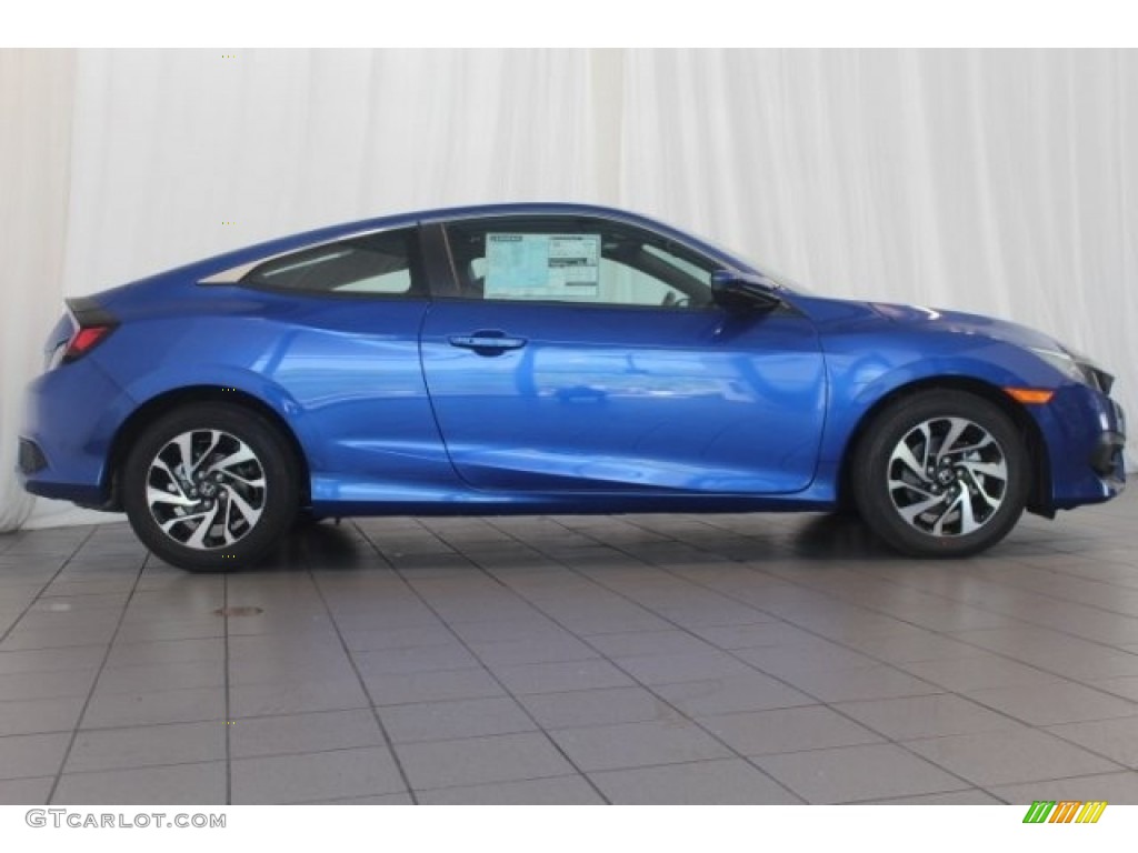 Aegean Blue Metallic 2016 Honda Civic LX-P Coupe Exterior Photo #112024825