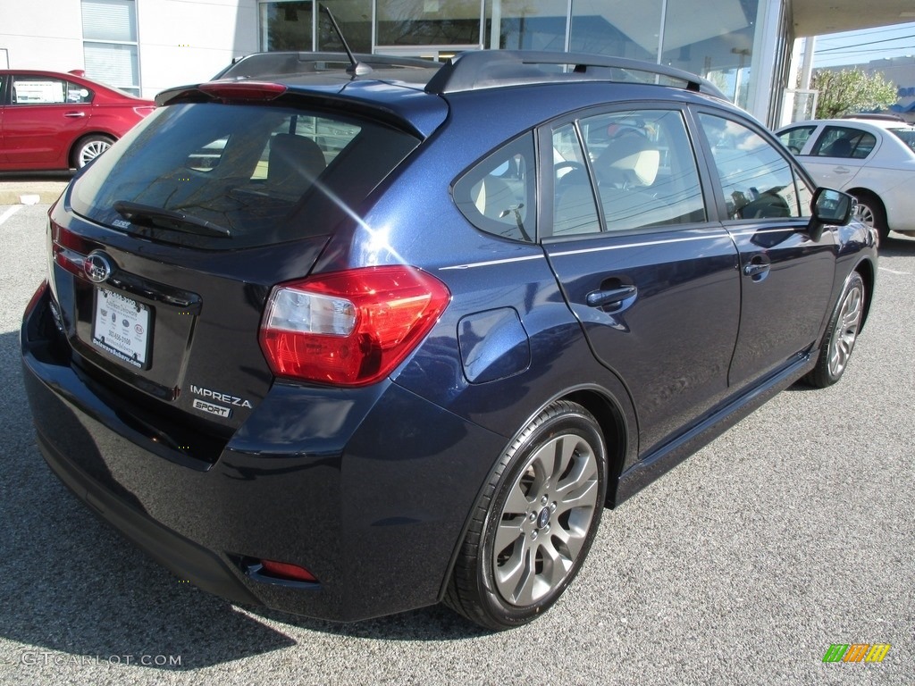 2016 Impreza 2.0i Sport Premium - Dark Blue Metallic / Ivory photo #5