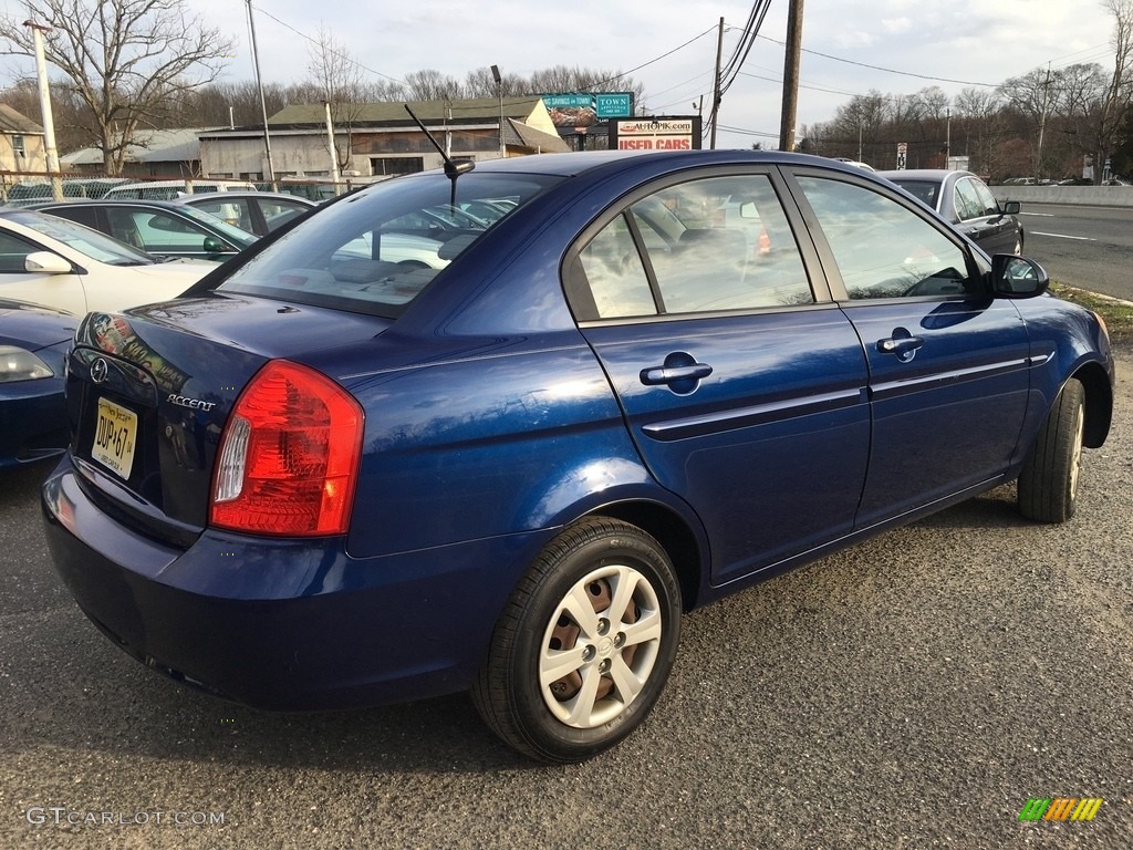 2009 Accent GLS 4 Door - Dark Sapphire Blue / Gray photo #9