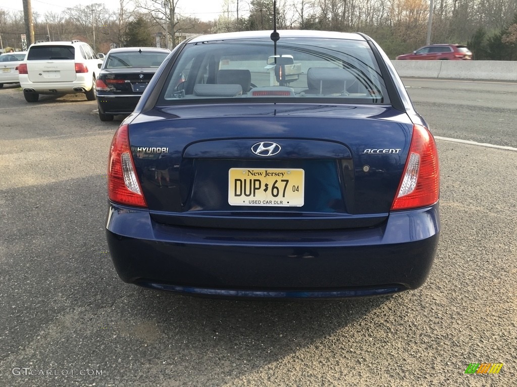 2009 Accent GLS 4 Door - Dark Sapphire Blue / Gray photo #10